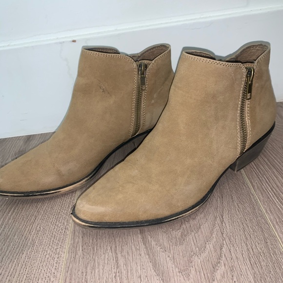 Tan Suede Chelsea Boots - Picture 1 of 3